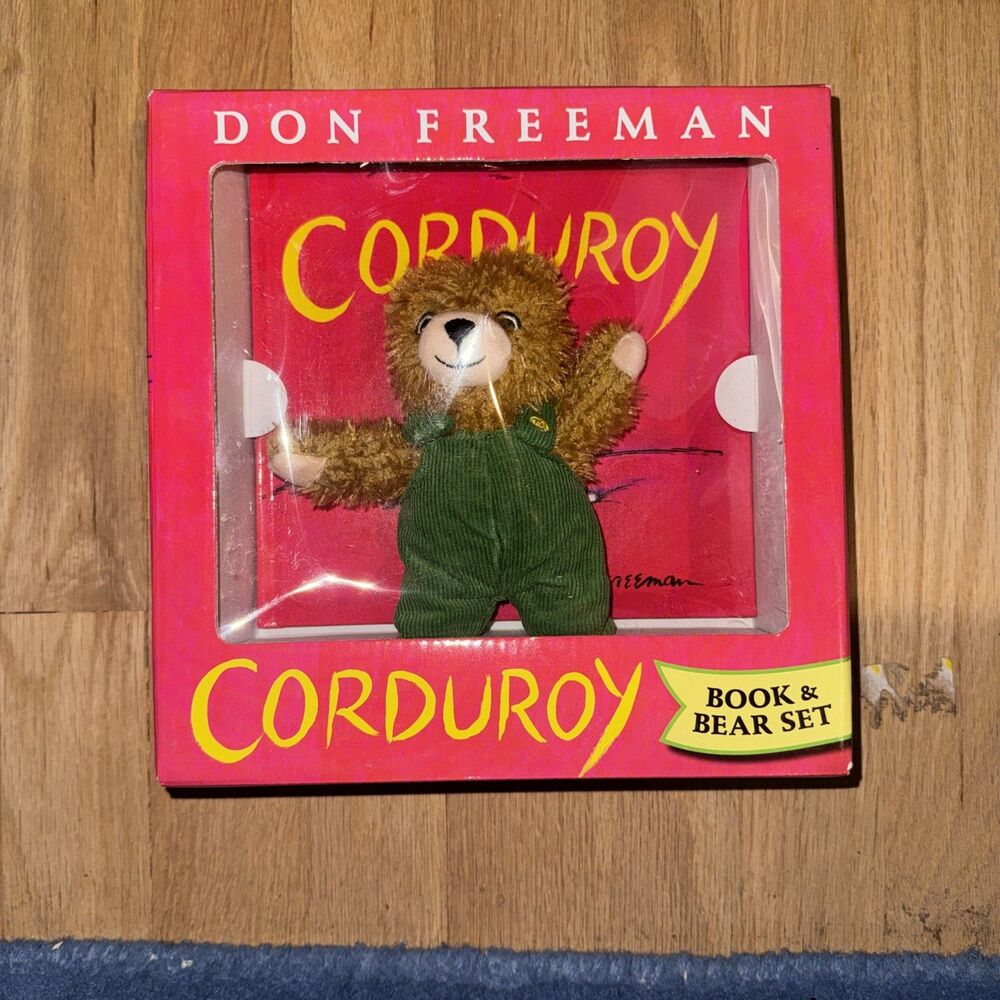 Corduroy Hardcover Book with Plush Bear Set NIB by Don Freeman VIKING 2008